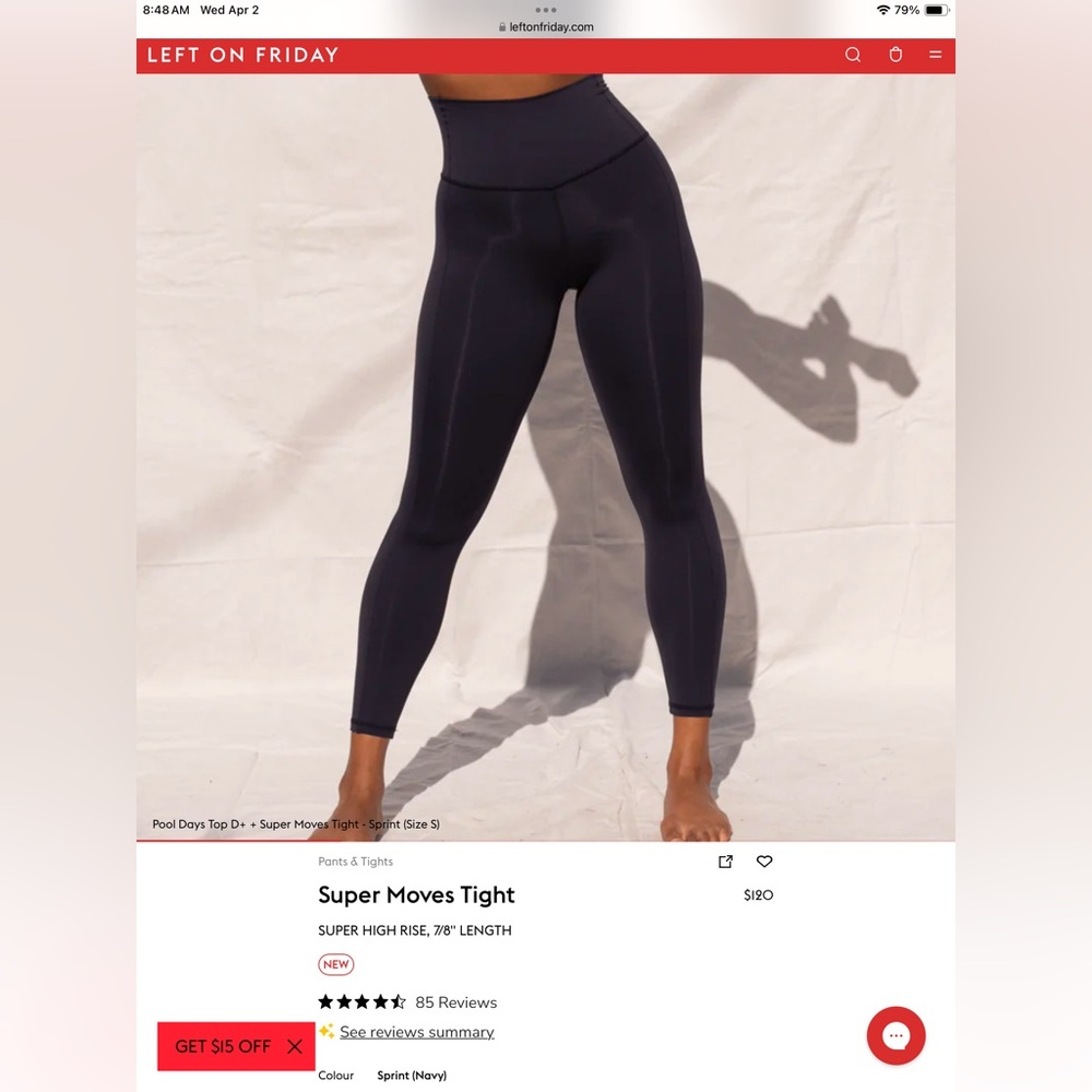 Super Moves Tight in Navy